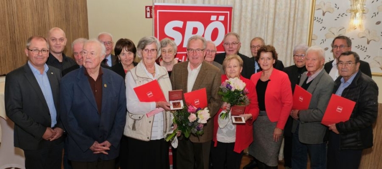 SPÖ Graz-Umgebung/Voitsberg ehrt langjährige Mitglieder